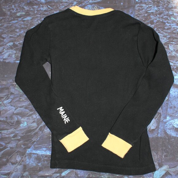 Lazy One Boys Black Gold Bat-Moose Long Sleeve Pajama Top SIZE 8 - Picture 7 of 8